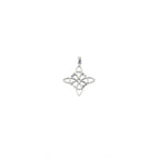 Colgante de plata nudo de bruja 30mm