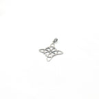 Colgante de plata nudo de bruja 30mm