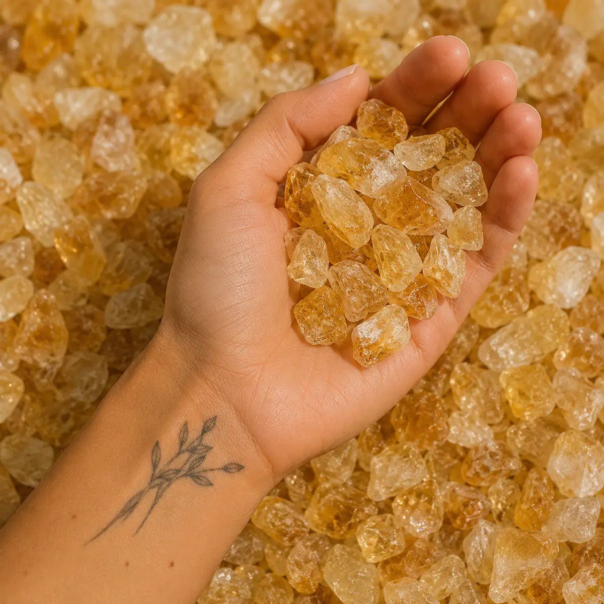 Pulsera Cuarzo Citrino – energía y abundancia en IMILLA. Minerales naturales y piezas con intención para energía, cuidado personal y conexión diaria.