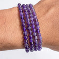 Pulsera amatista 4mm – Calma y espiritualidad