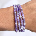 Pulsera amatista 4mm facetada – Calma y espiritualidad