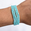 Pulsera amazonita 4mm facetada – Calma y comunicación