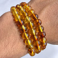 Pulsera ámbar 6mm – Vitalidad y protección