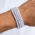 Pulsera calcedonia 4mm – Calma y equilibrio
