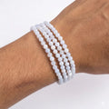 Pulsera calcedonia 4mm facetada – Calma y equilibrio