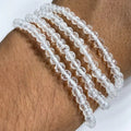 Pulsera cuarzo de cristal 4mm facetada – Claridad y amplificación
