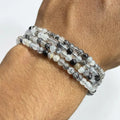 Pulsera cuarzo turmalinado 4mm – Protección y limpieza