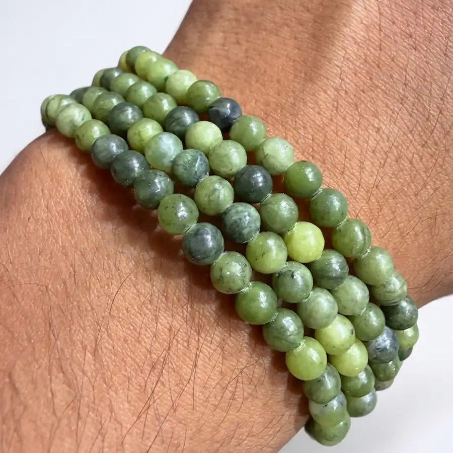 Pulsera jade 4mm – Prosperidad y serenidad