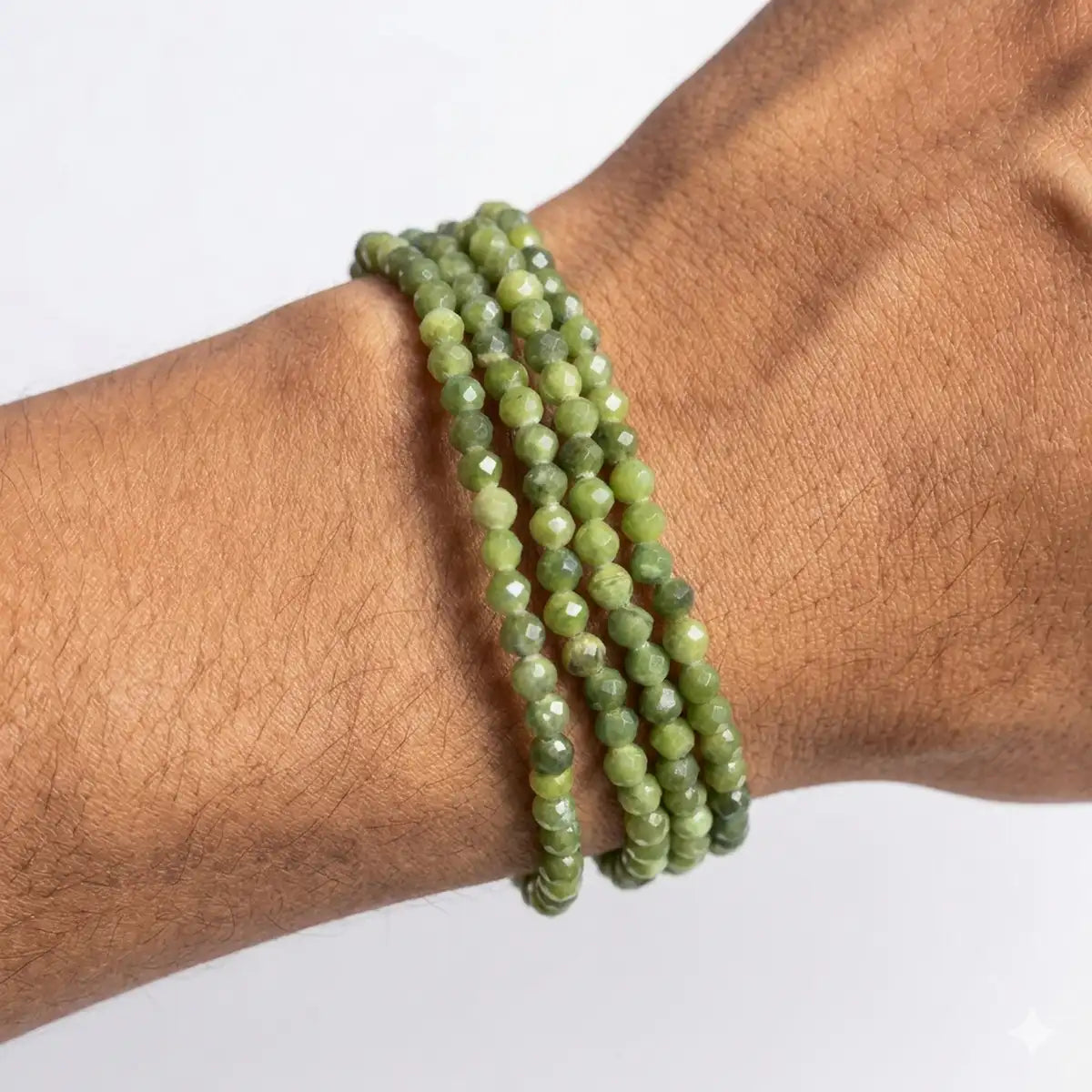 Pulsera jade 4mm facetada – Prosperidad y serenidad