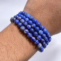 Pulsera lapislázuli 6mm – Sabiduría y verdad