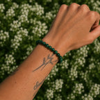 Pulsera Malaquita – transformación y protección en IMILLA. Minerales naturales y piezas con intención para protección, cuidado personal y conexión diaria.