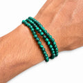 Pulsera malaquita 6mm – Transformación y protección