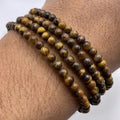 Pulsera ojo de tigre 4mm – Protección y confianza