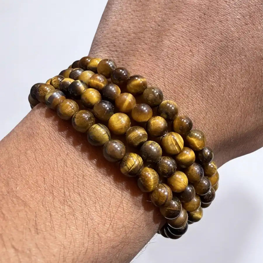Pulsera ojo de tigre 6mm – Protección y confianza