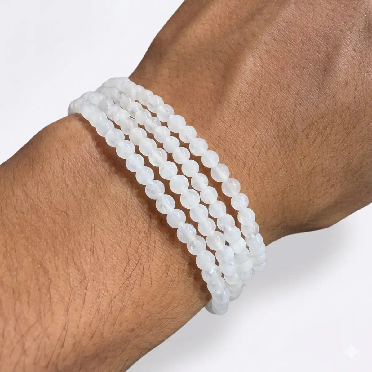 Pulsera piedra luna 4mm – Intuición y feminidad