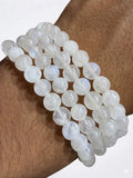 Pulsera piedra luna 6mm – Intuición y feminidad