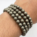 Pulsera pirita 6mm – Abundancia y protección