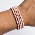 Pulsera rodocrosita 4mm – Amor y sanación