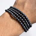 Pulsera shungita 4mm – Protección y purificación