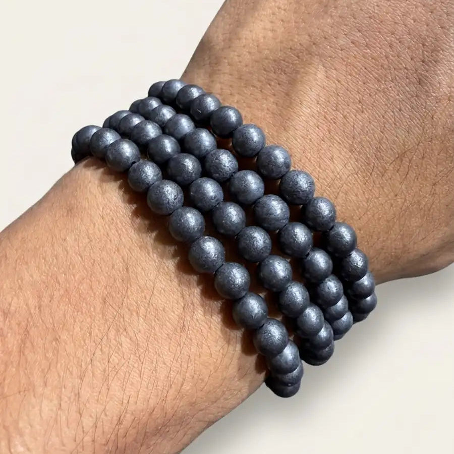 Pulsera shungita 6mm – Protección y purificación