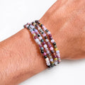 Pulsera turmalina arcoíris 4mm – Alegría y protección