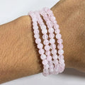 Pulsera cuarzo rosa 4mm facetada – Amor y ternura