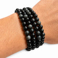 Pulsera obsidiana negra 6mm – Protección y verdad