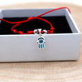 Pulsera roja mano de Fátima 7 nudos - Protección y suerte
