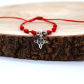Pulsera roja nudo de bruja 7 nudos - Protección y poder