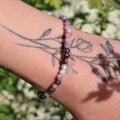 Pulsera turmalina arcoíris 4mm facetada – Alegría y protección