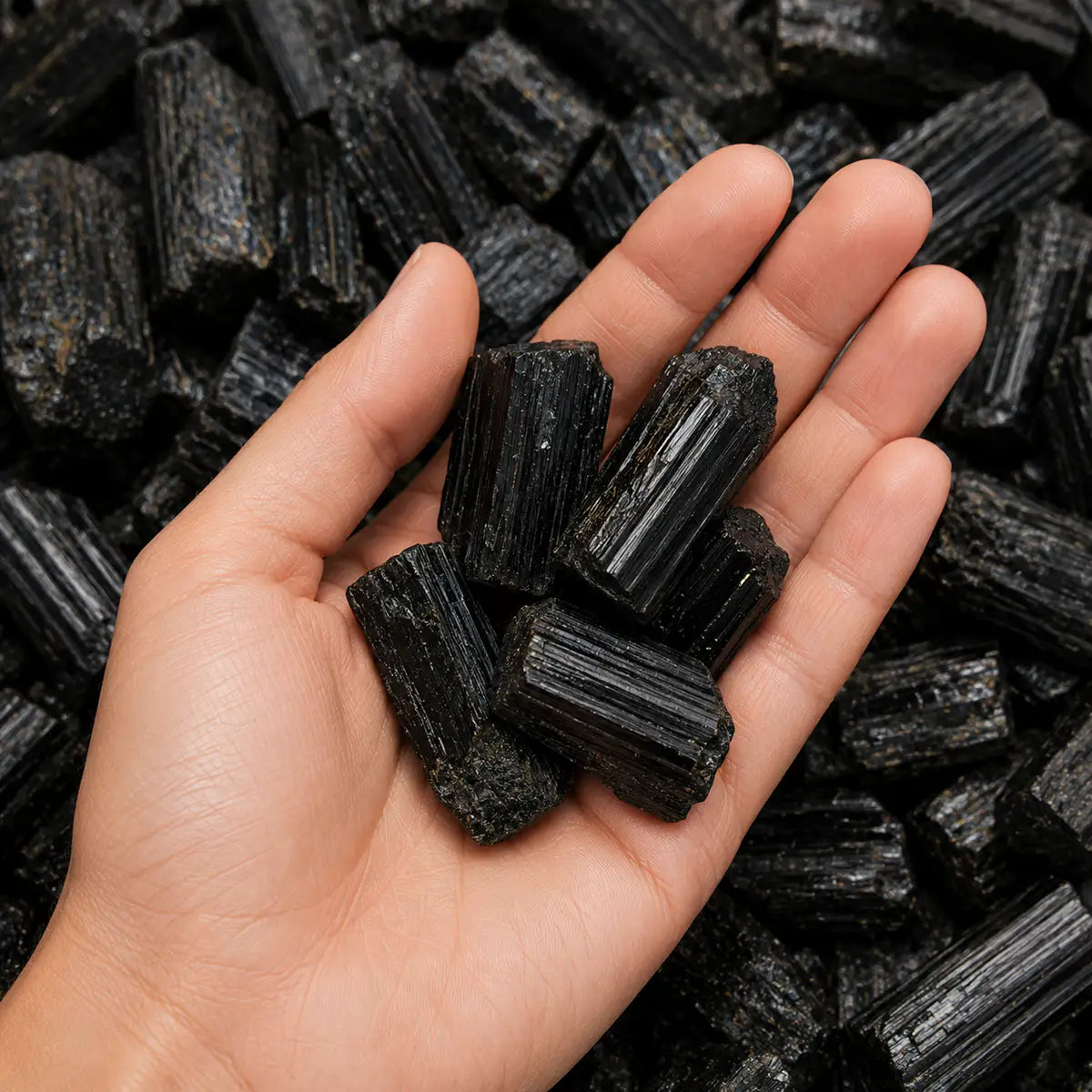 Pulsera turmalina negra con minerales naturales para protección energética IMILLA