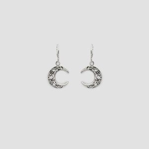 Pendiente de Media Luna calada