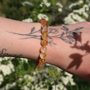 cuarzo citrino pulsera grande