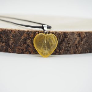 Cuarzo Citrino Corazon Colgante