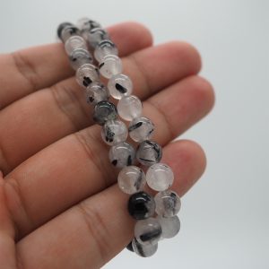 Cuarzo Turmalinado Pulsera Pequeña