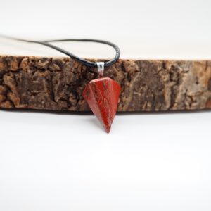 Jaspe Rojo Colgante En Punta