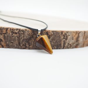 Ojo de Tigre Colgante En Punta